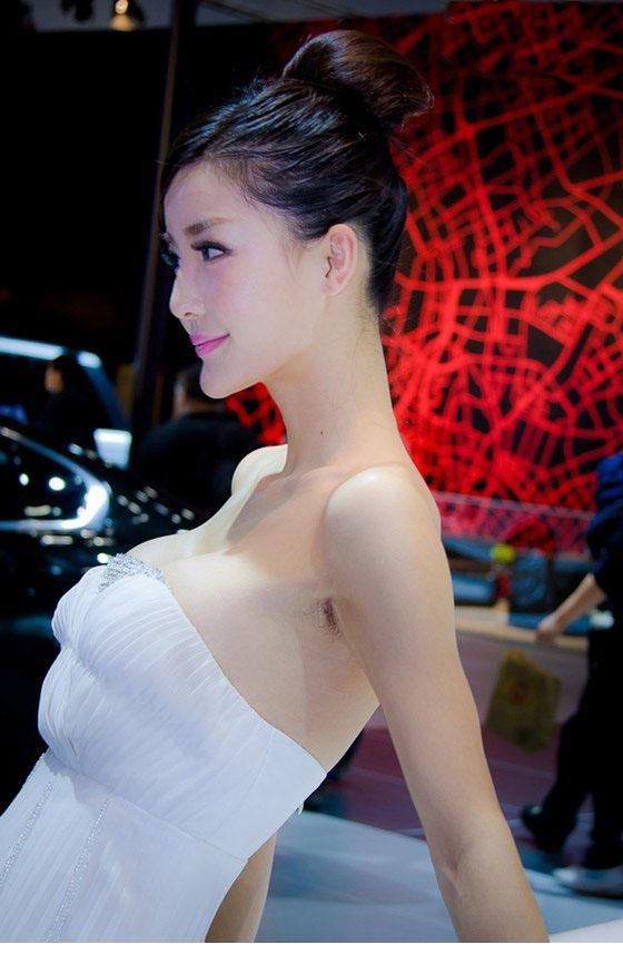 北京进口车展上的高贵气质美女车模6