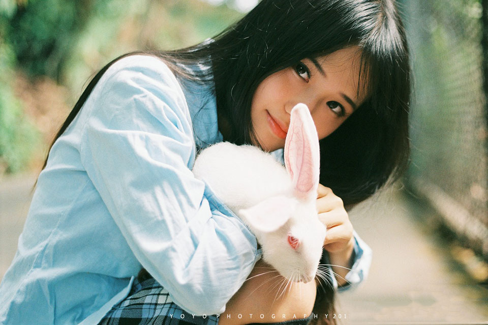 白兔少女的甜美清纯5
