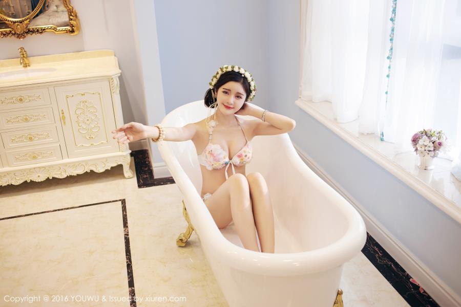 美女模特香川颖浴室妩媚性感首套写真