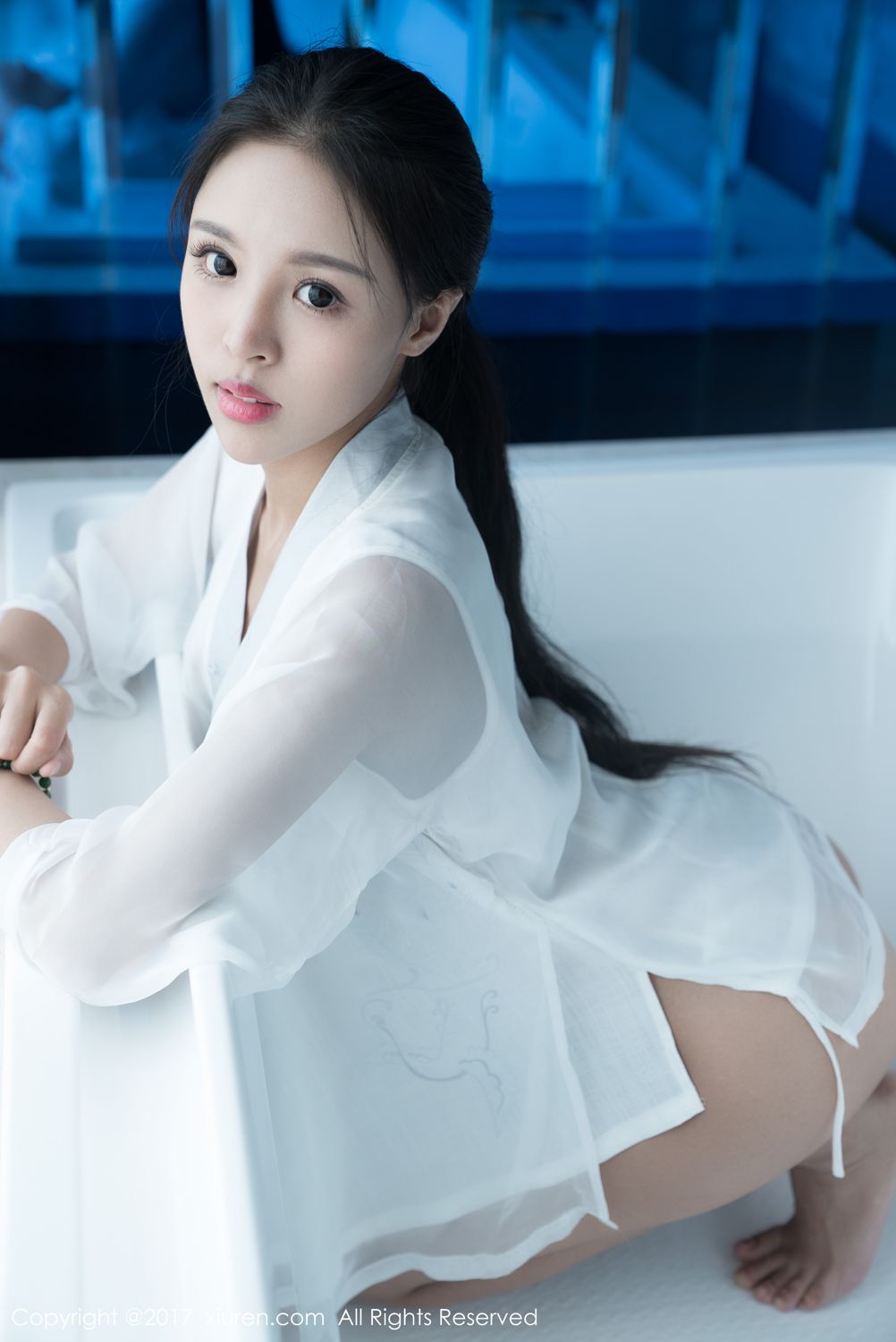 美女模特杨果果(韩秀冉)浴室大尺度首套写真