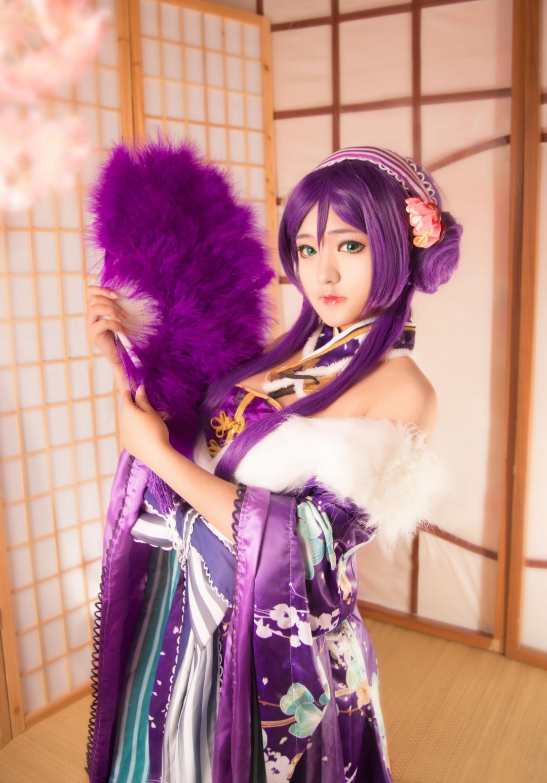 日系古风和服美女cosplay东条希图片