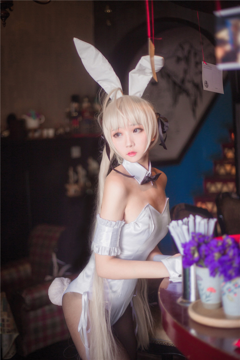 可爱cosplay美女穹妹兔女郎写真照