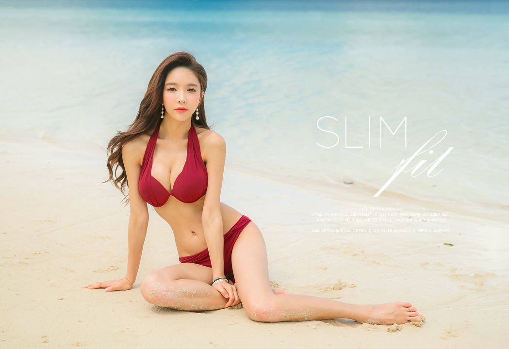 韩国人气网拍模特朴多贤沙滩比基尼泳装诱惑写真