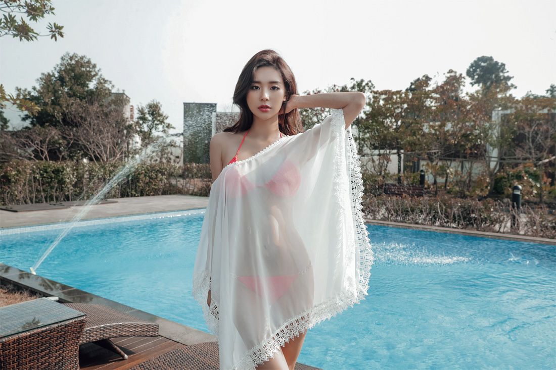 韩国人气网拍模特朴多贤比基尼气质泳装内衣诱惑美图