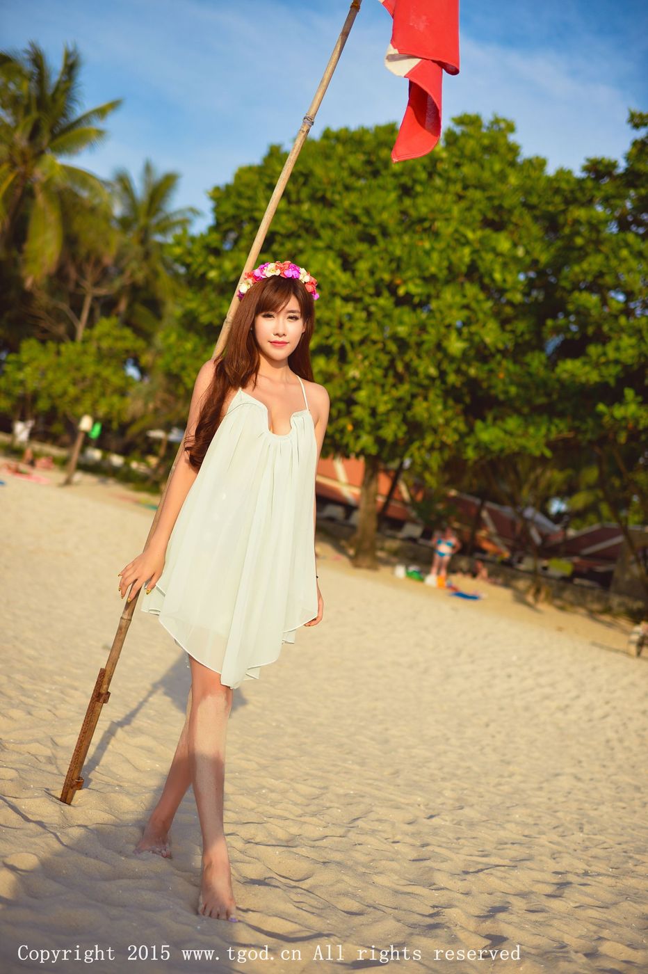 推女神美女模特程小烦火热身材沙滩巨乳普吉岛旅拍