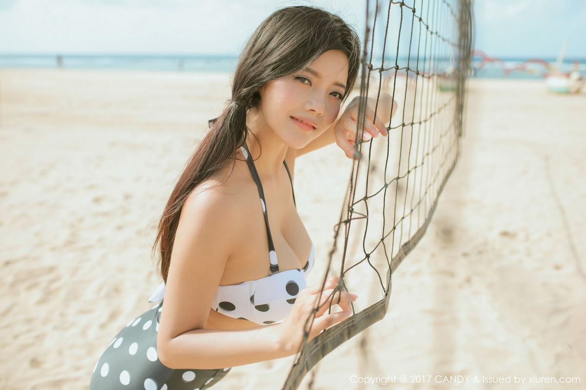 糖果画报混血美女林美惠子Mieko海边比基尼诱惑巴厘岛旅拍