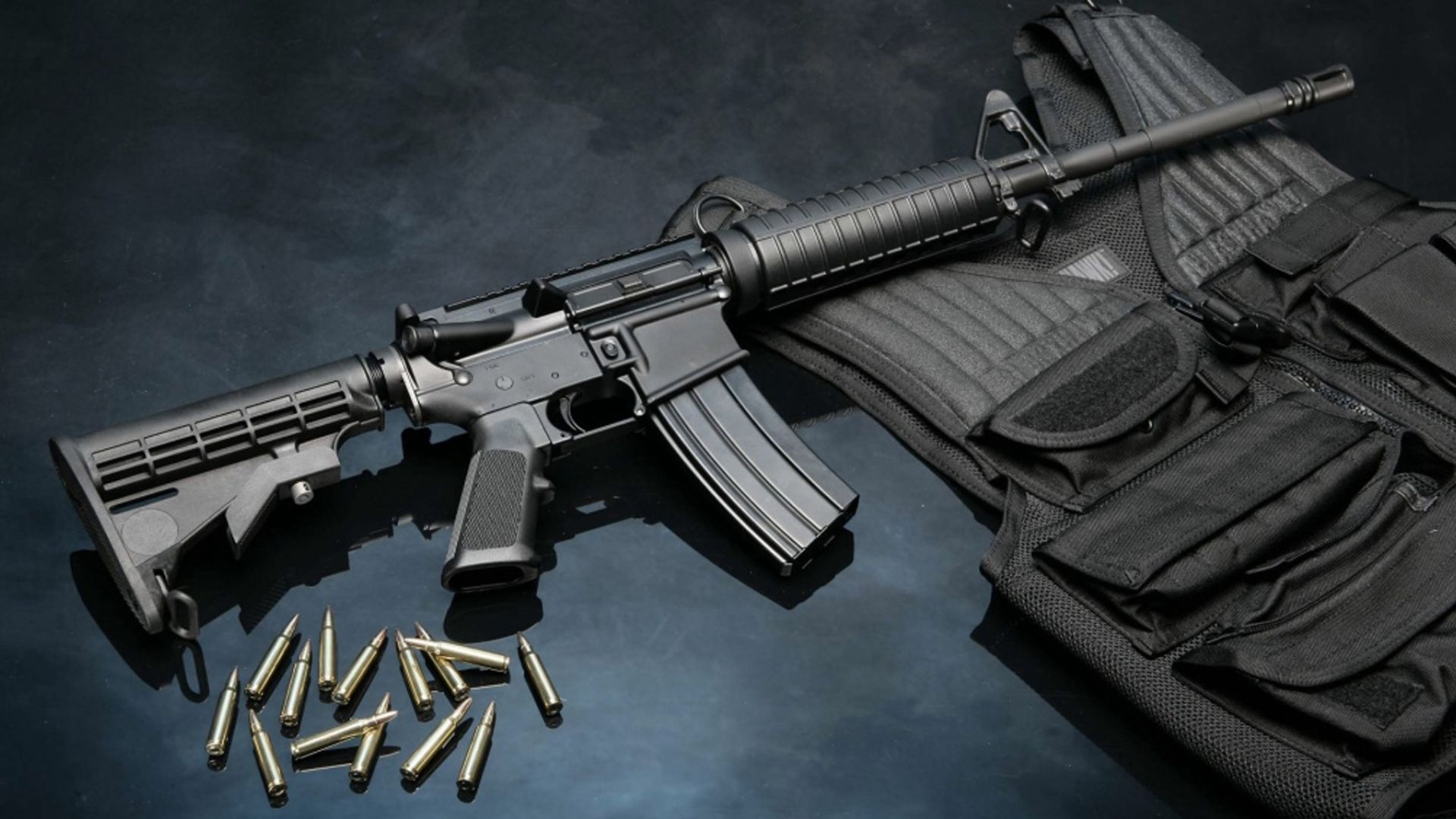 美国M16步枪高清桌面壁纸