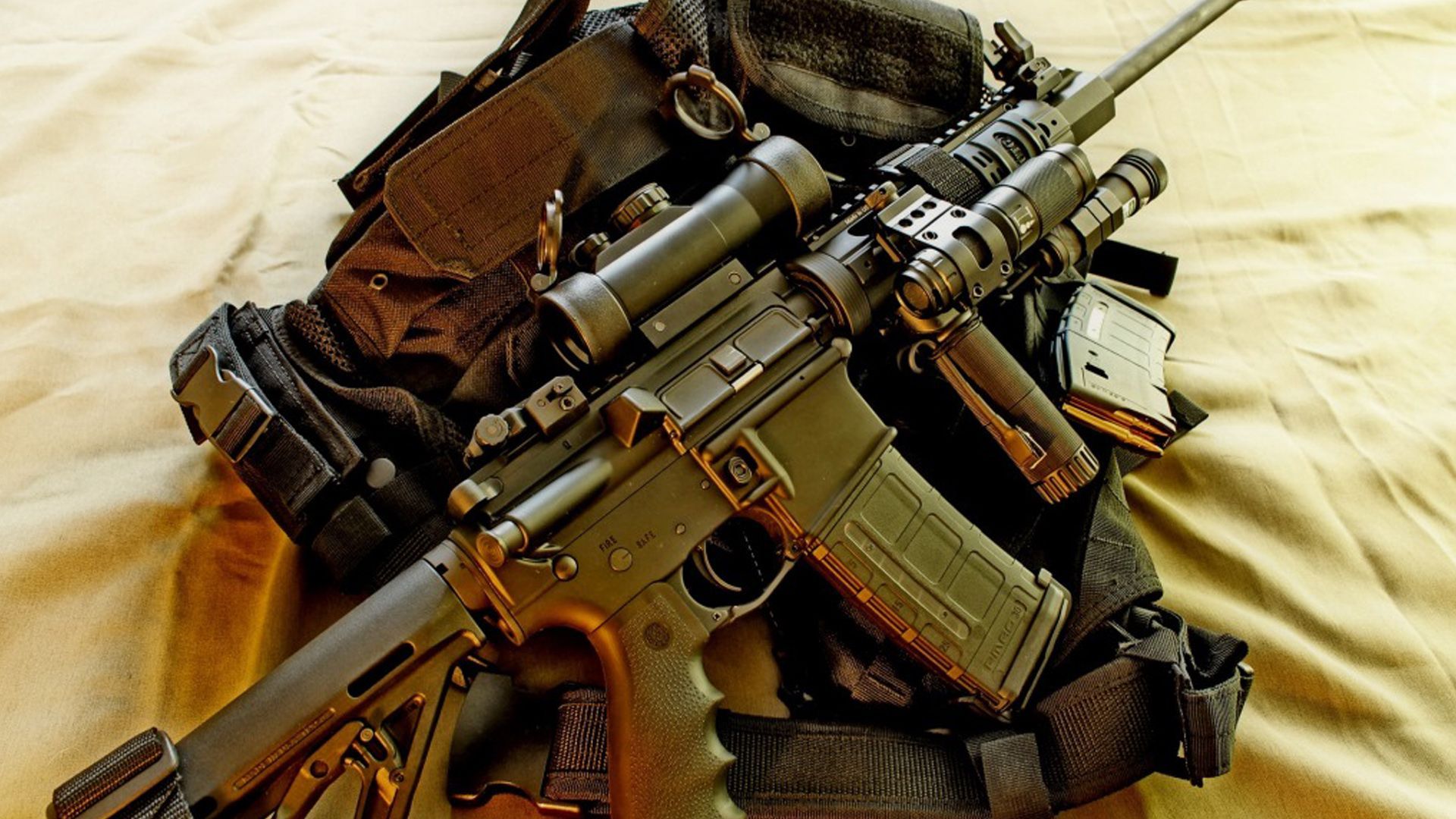 美国M16步枪高清桌面壁纸