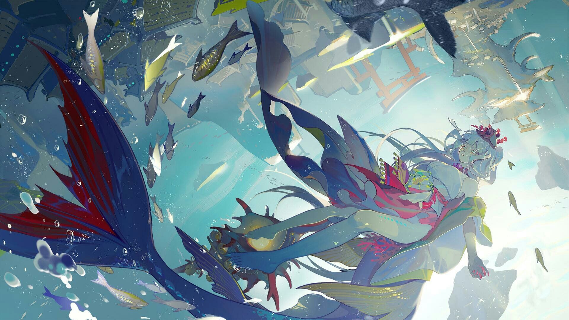 日式和风回合制RPG手游阴阳师精美原画高清壁纸