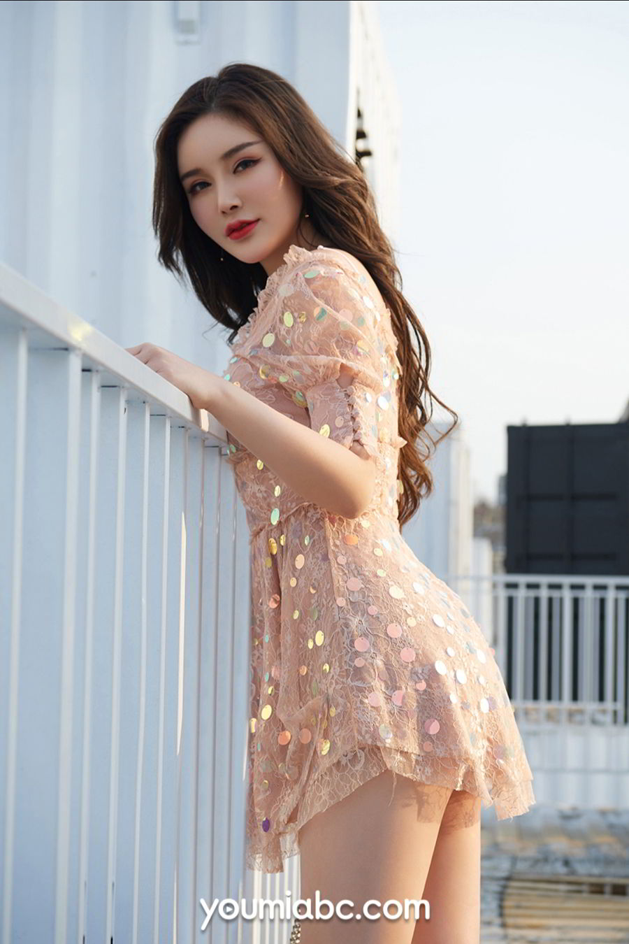 美女模特陈宇曦貌美如花绝色佳人黑丝情趣系列写真