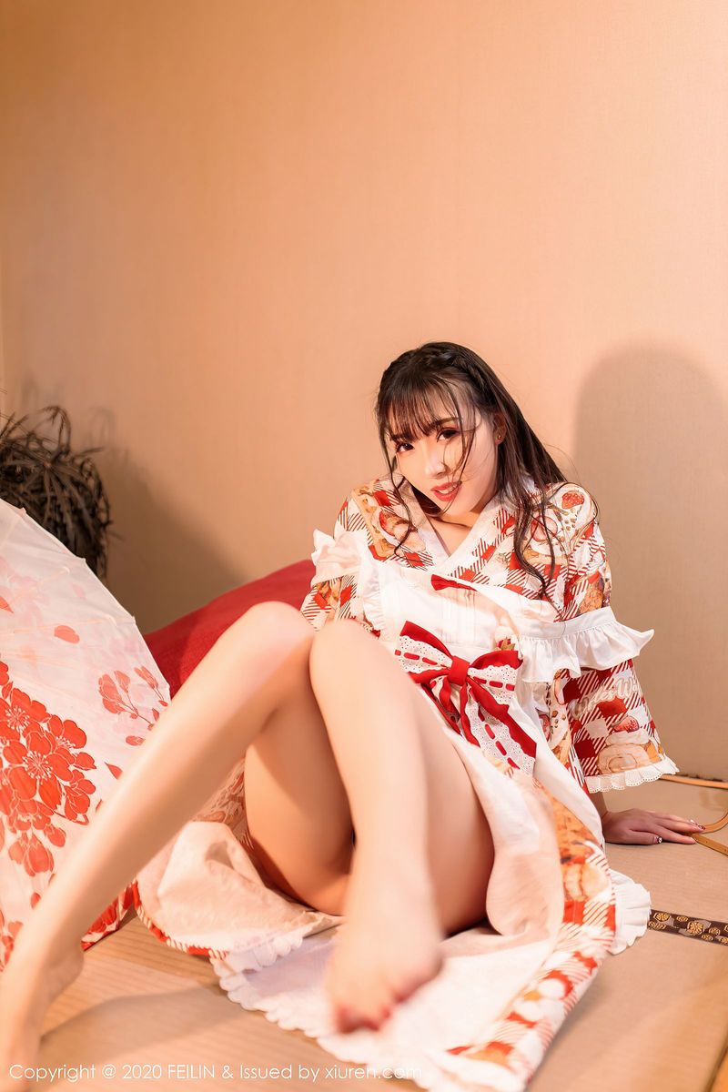 美女模特小波多艳丽和服修长美腿日系风格性感写真