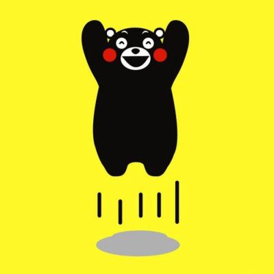 超火的日本熊本熊不带字卡通头像