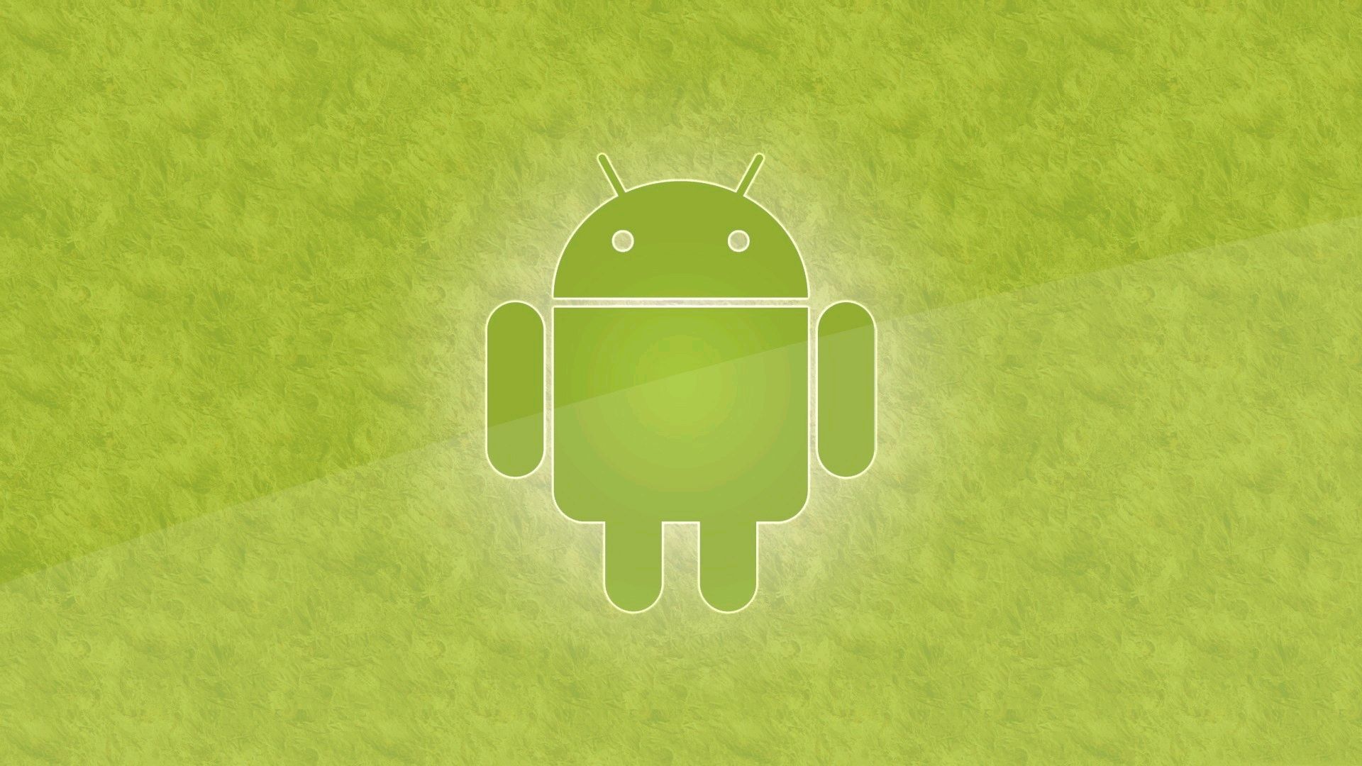 Android安卓系统环保绿色背景简约风格高清宽屏大图