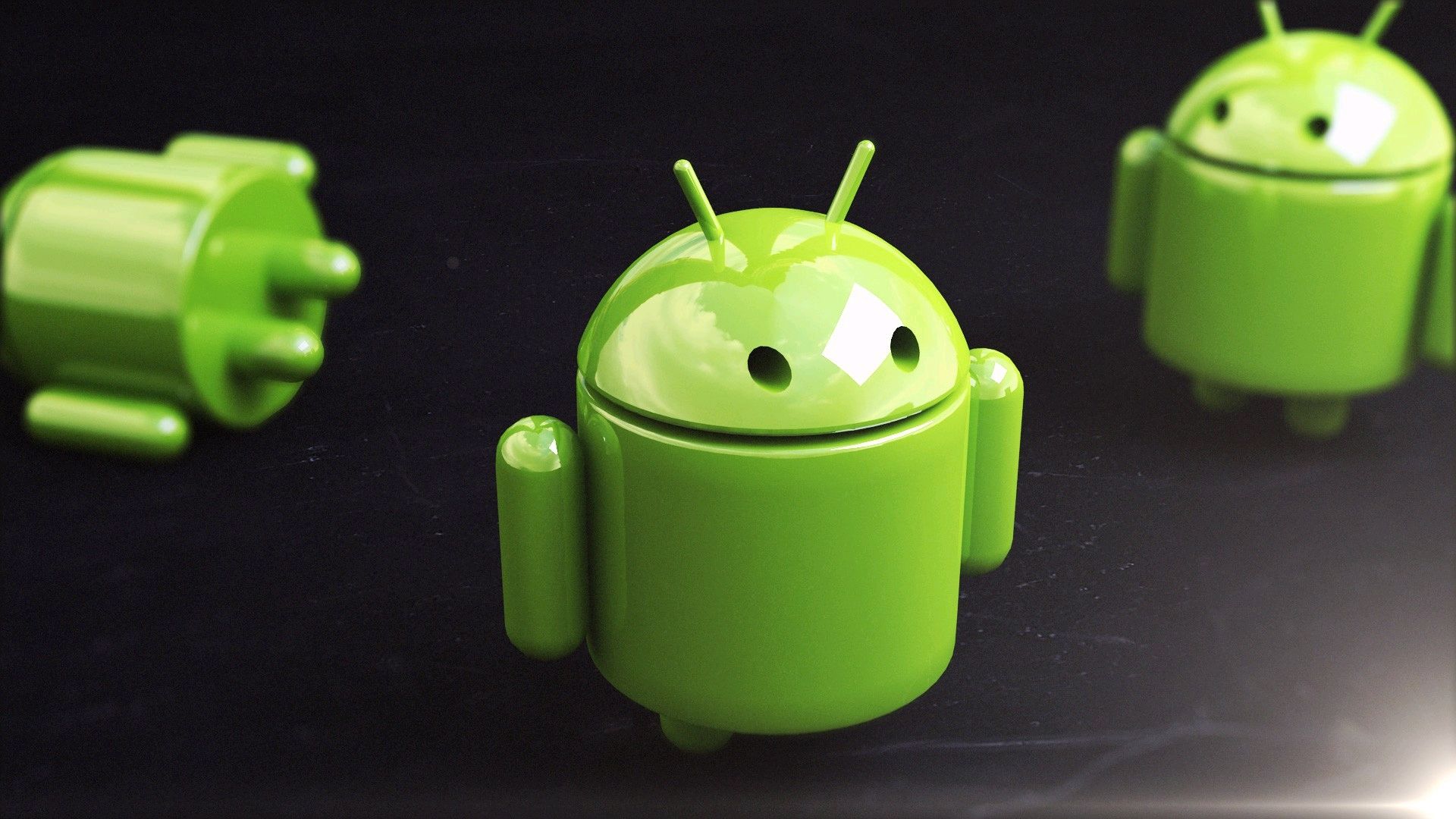 Android安卓系统环保绿色背景简约风格高清宽屏大图