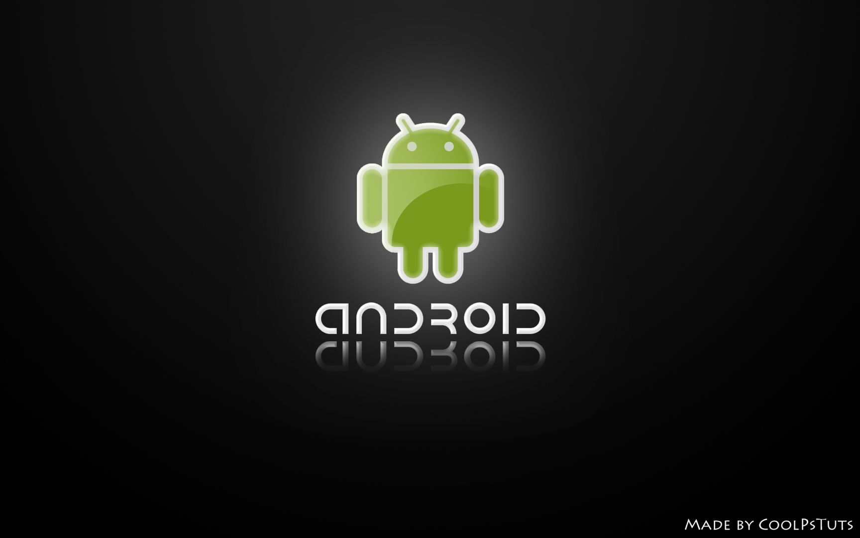 Android安卓系统环保绿色背景简约风格高清桌面大图