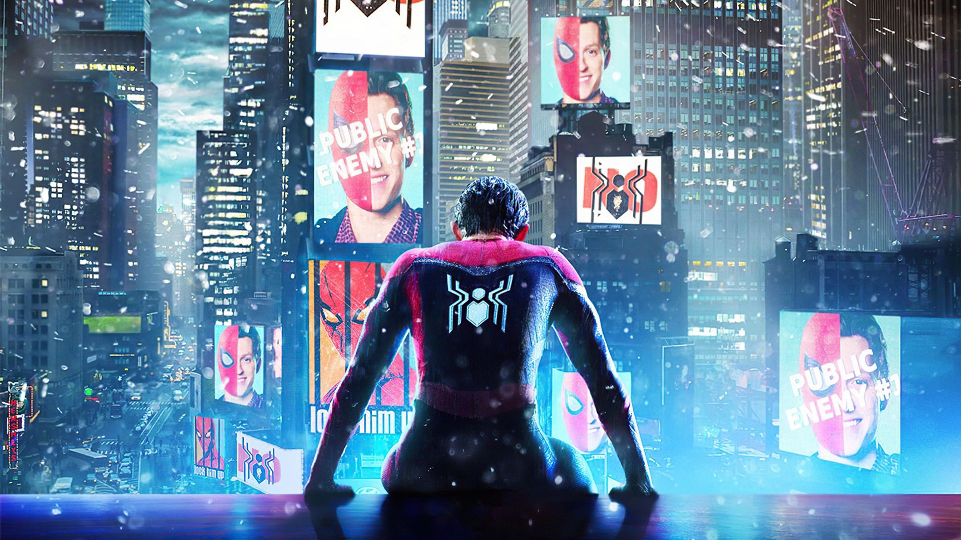 漫威科幻片《蜘蛛侠：英雄无归》超级英雄三部曲系列壁纸