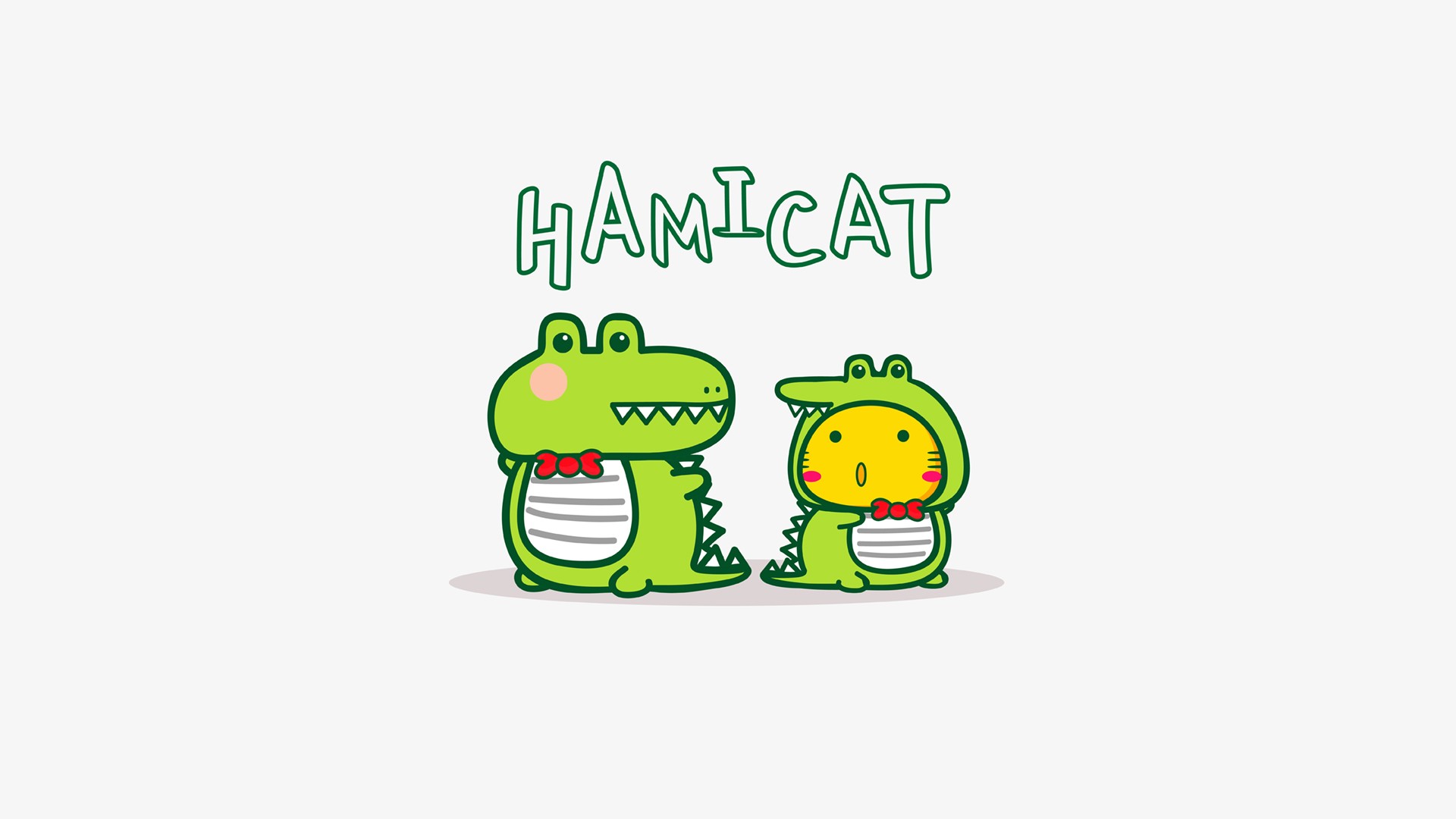 Hamicat哈咪猫与鳄鱼有个约会卡通图片