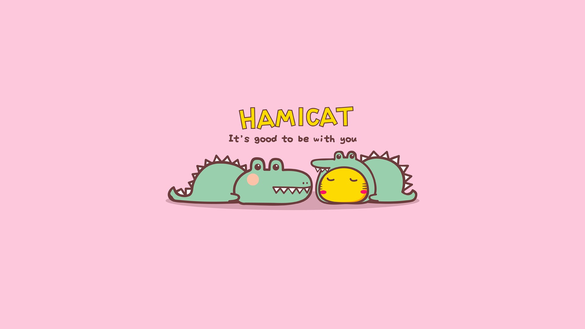 Hamicat哈咪猫与鳄鱼有个约会卡通图片