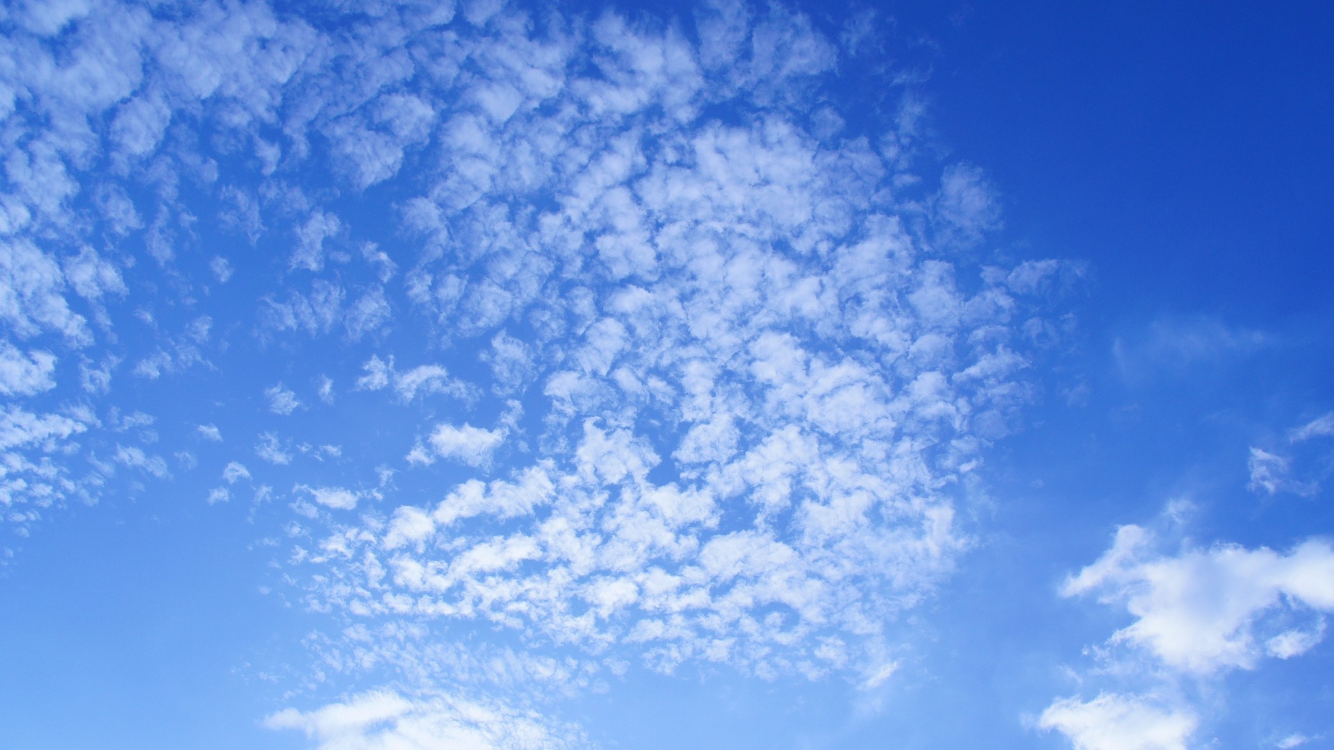 美丽的蓝天白云如鱼鳞一样唯美风景图片壁纸