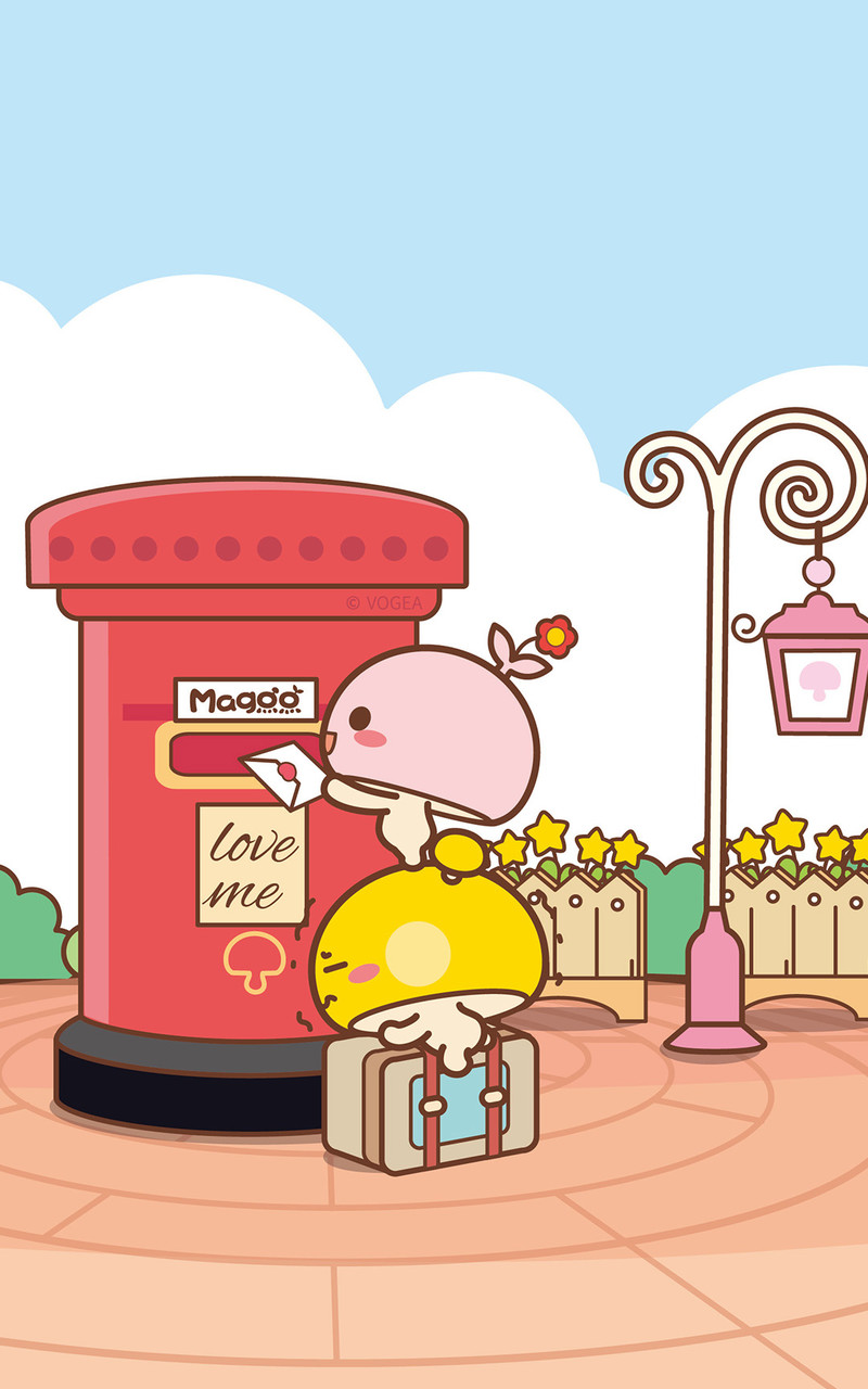 MOGOO蘑菇点点滴滴蜜月旅行主题卡通图片