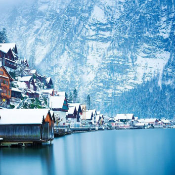 奥地利最美小镇哈尔施塔特最美风景微信头像