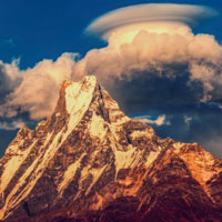 喜马拉雅山唯美风景头像