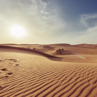 干旱缺水的沙漠图片