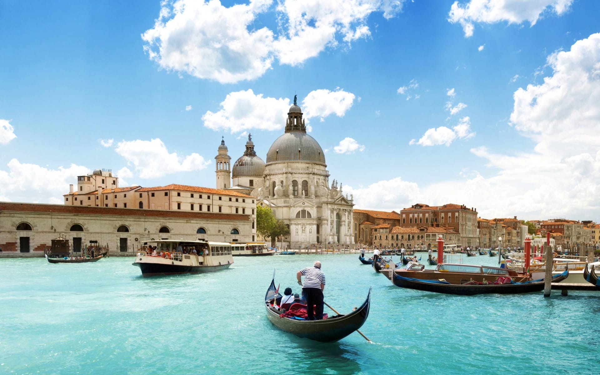 欧洲风情小镇威尼斯城市建筑迷人风景