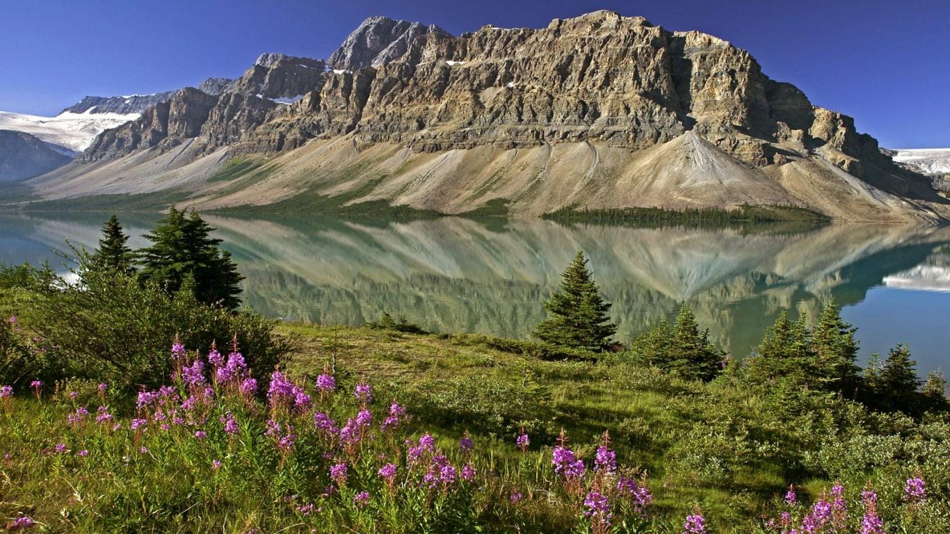 加拿大罗布森山桌面壁纸