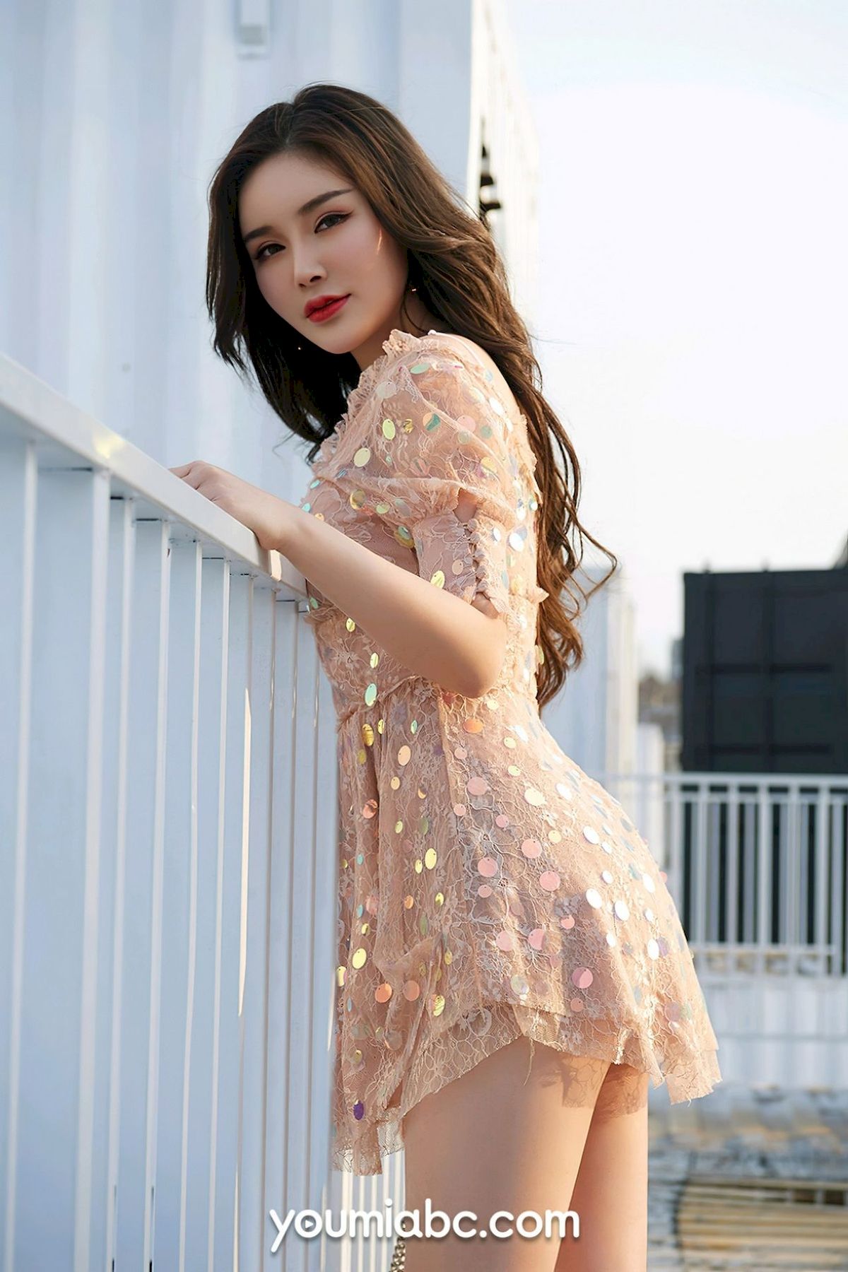 陈宇曦连衣裙完美身材户外阳光系列性感写真