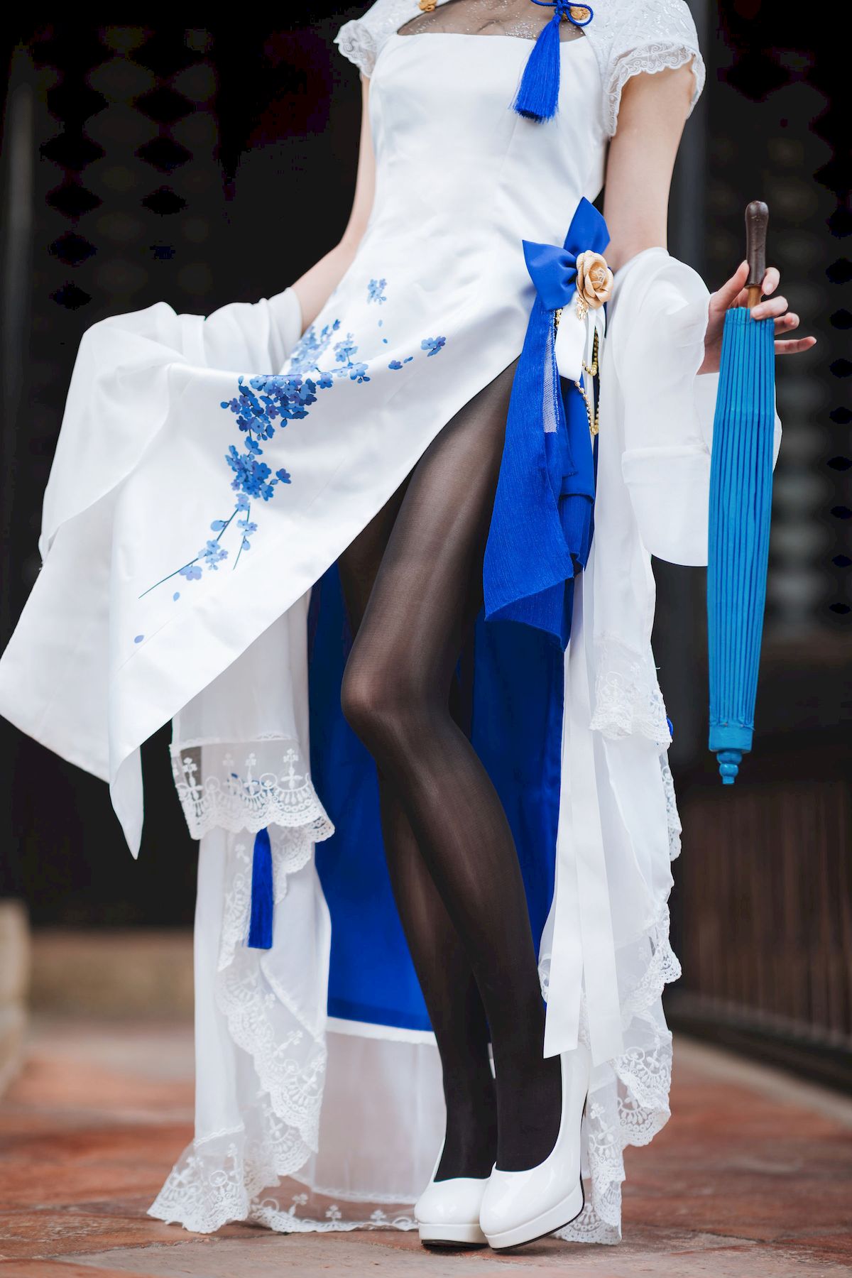 焖焖碳 - saber旗袍搭配黑丝美腿COS福利美图