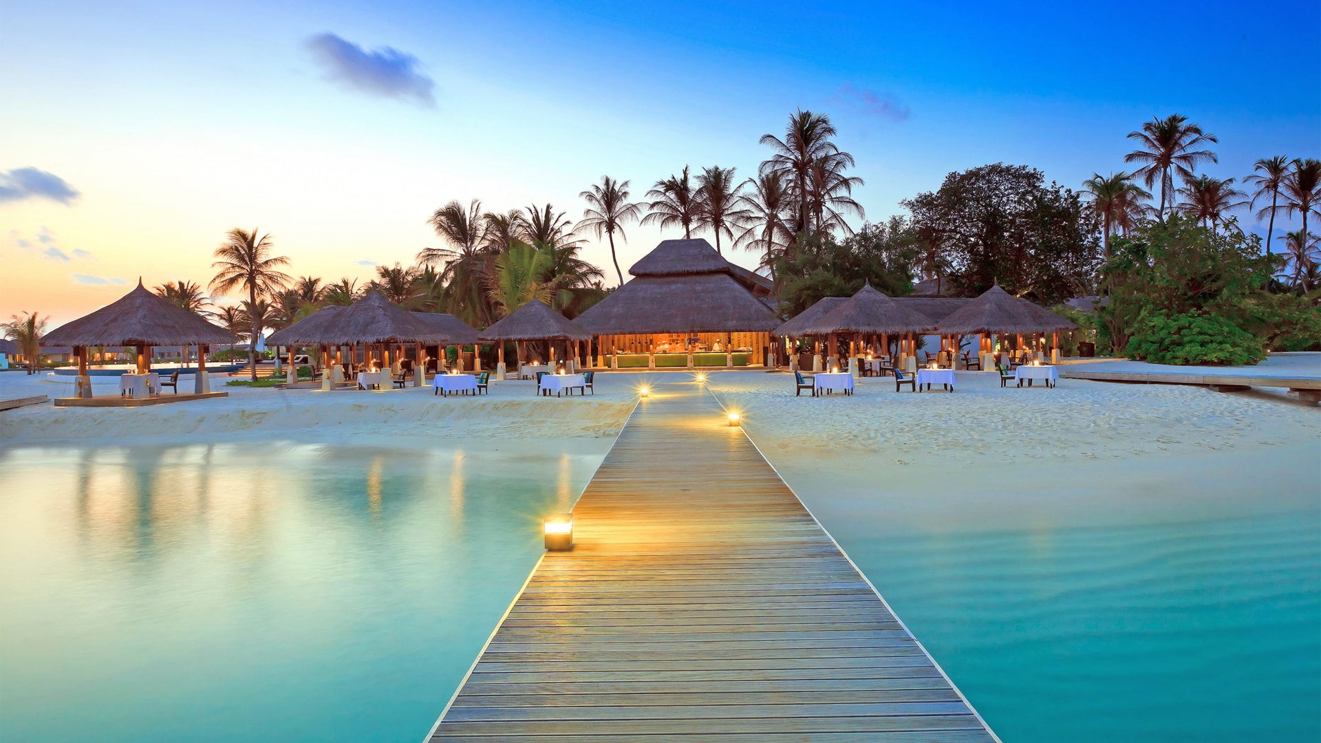 马尔代夫银色海滩度假风景区