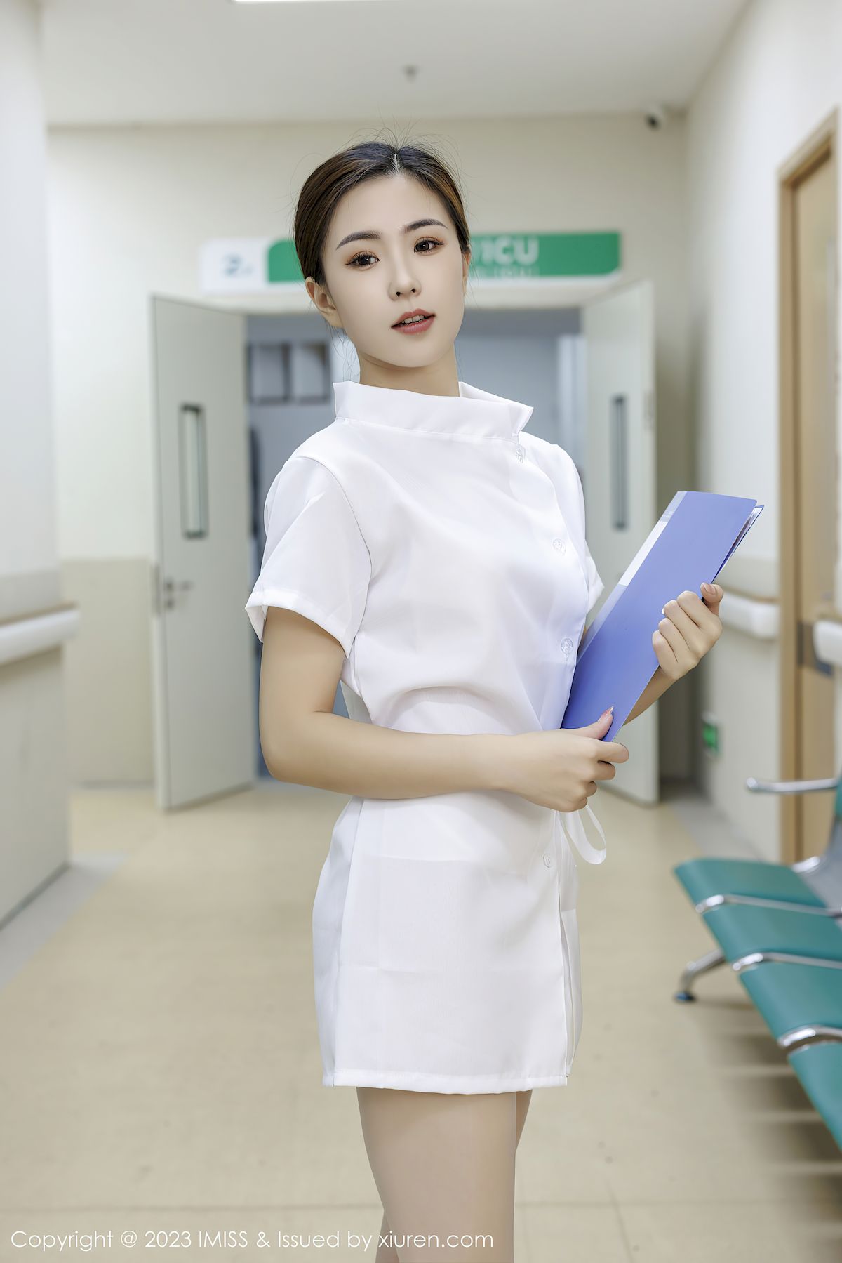 杨紫嫣candy白色护士服原色丝袜性感写真