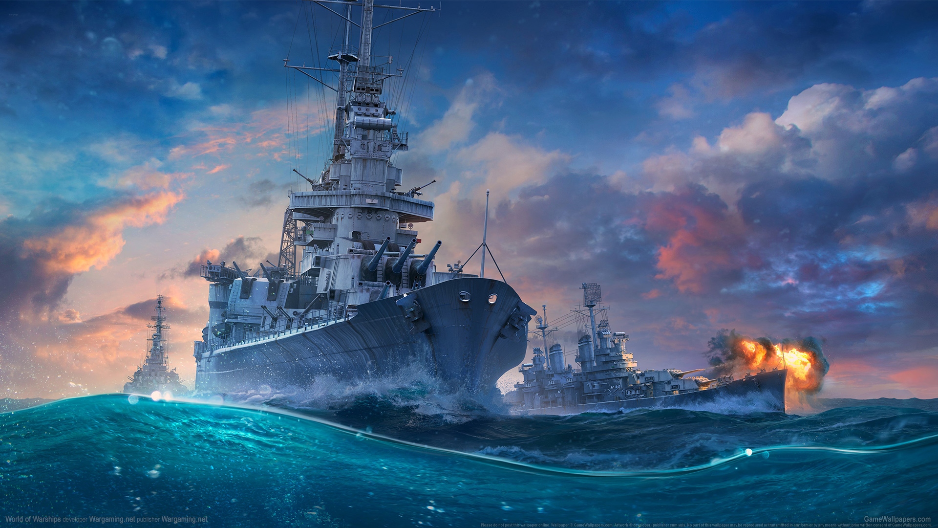 战舰世界鏖战大洋高清壁纸