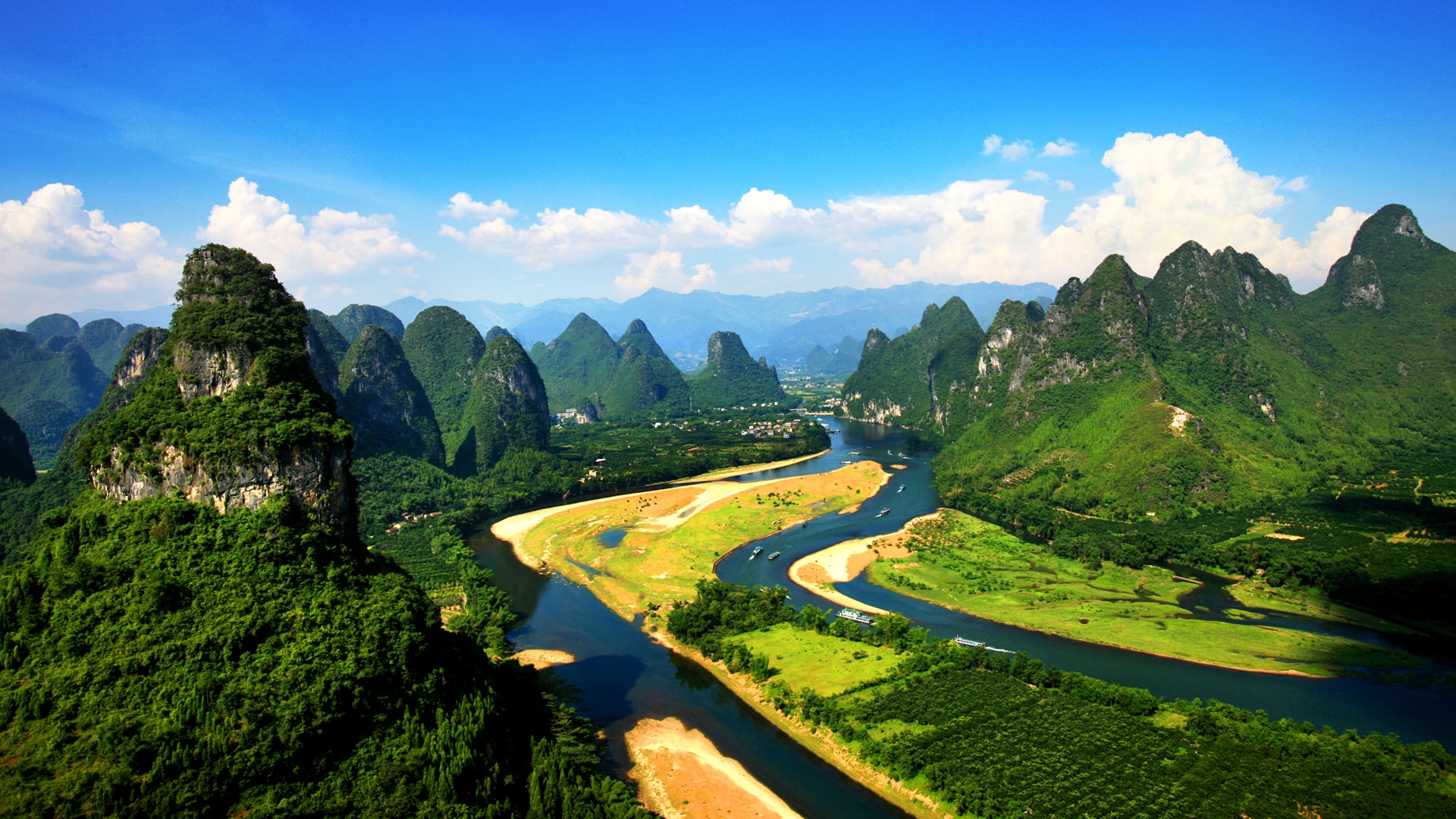 桂林山水的美丽风光