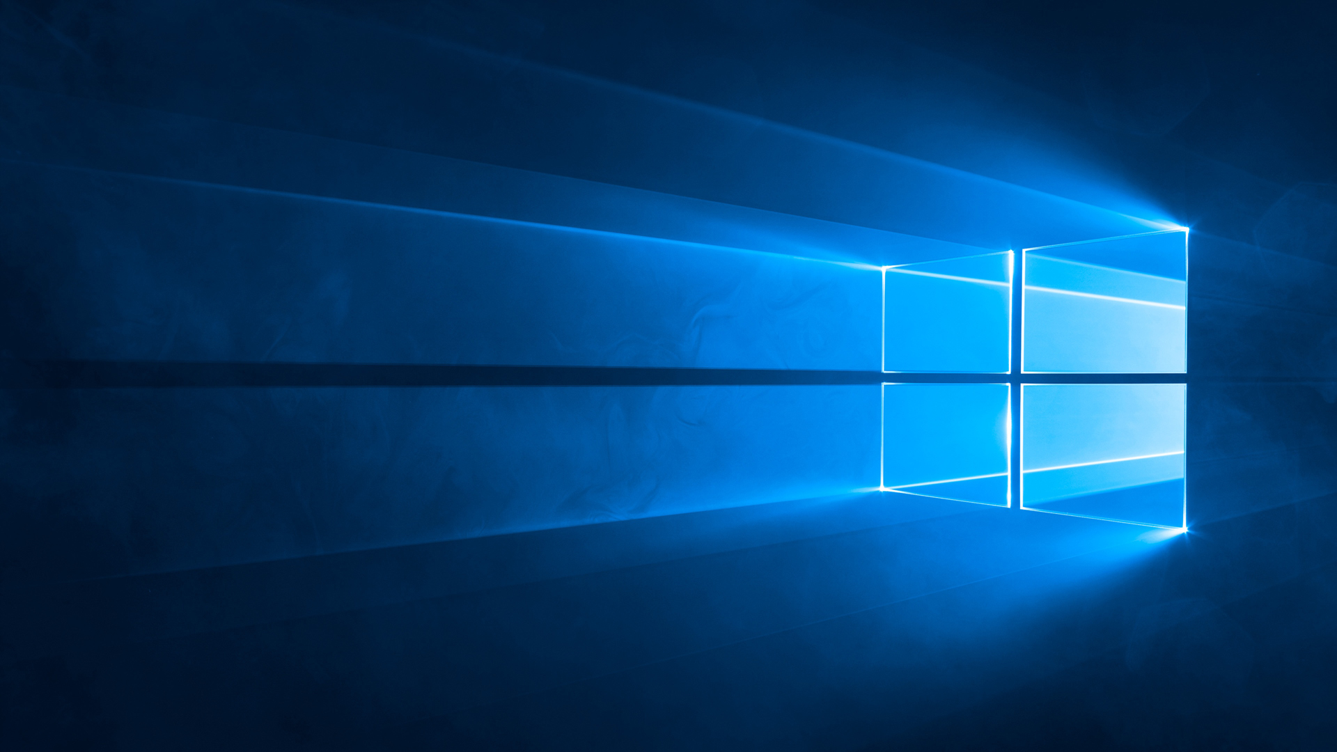 Windows10 蓝色背景窗口壁纸