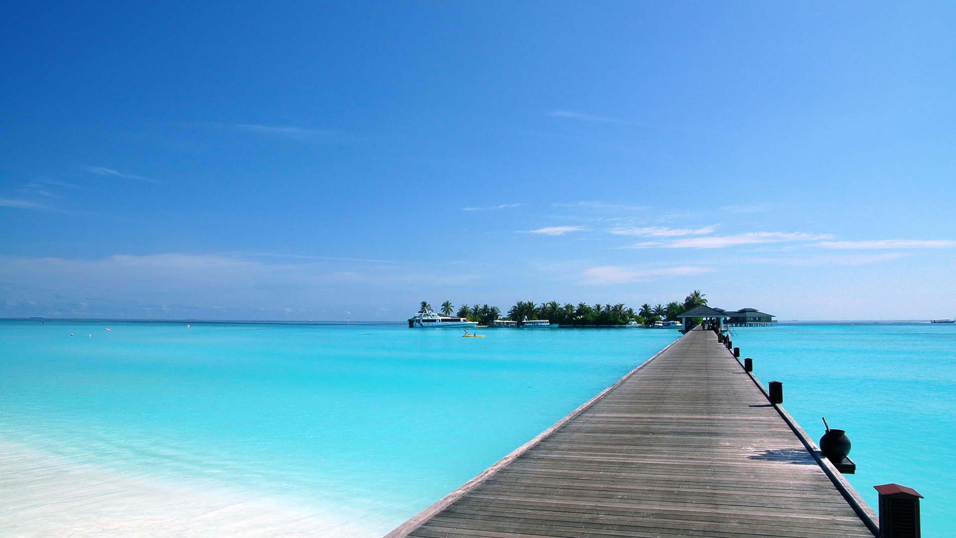 马尔代夫港丽岛秀丽风景